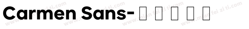 Carmen Sans字体转换